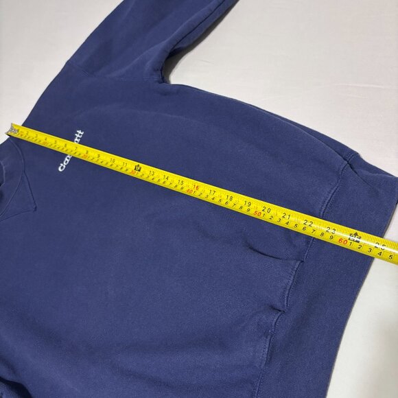 Vintage Carhartt Navy Crewneck Sweatshirt Small Unisex Embroidered Logo - Picture 10 of 12